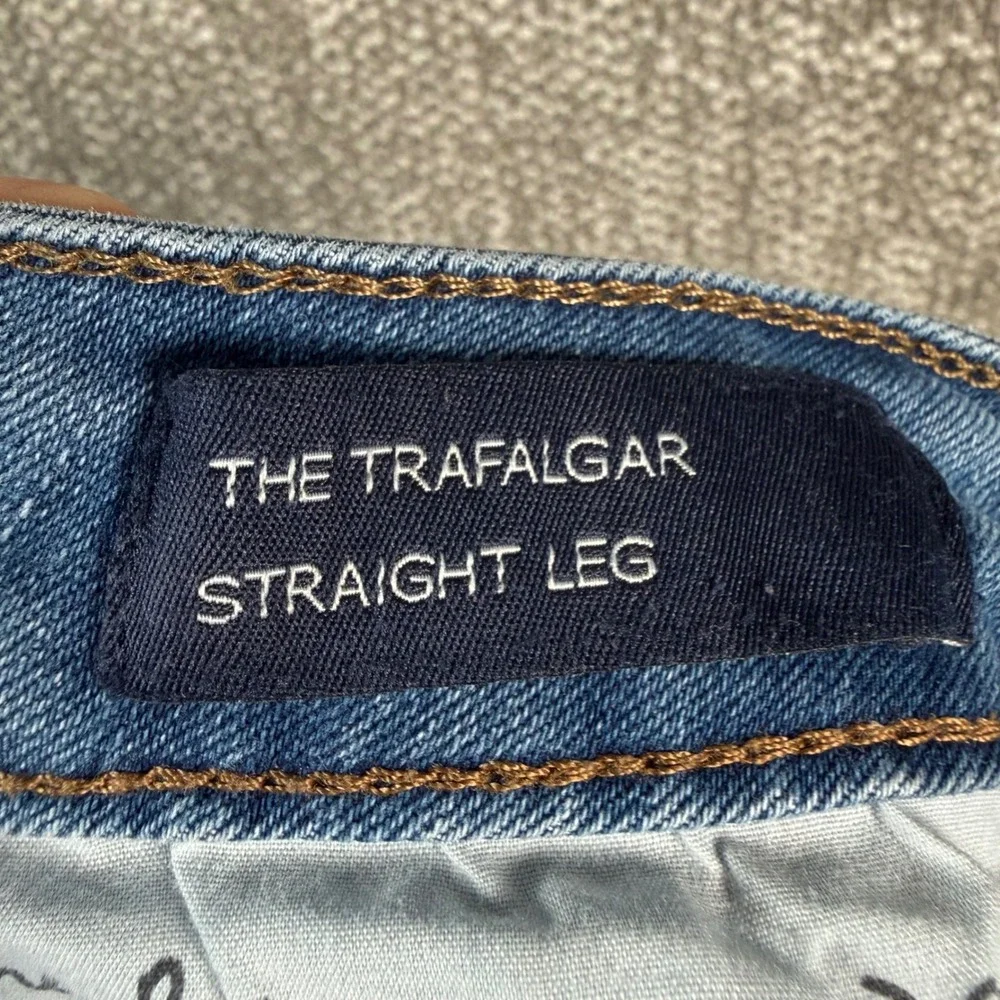 Boden Jeans‎ Trafalgar Womens 14R Blue Straight Leg Denim Pants Medium Wash